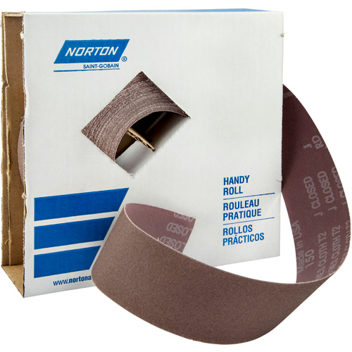 Metalite&reg; Sanding Roll, Aluminum Oxide, 2" W x 150' L, 220 Grit Cam Industrial