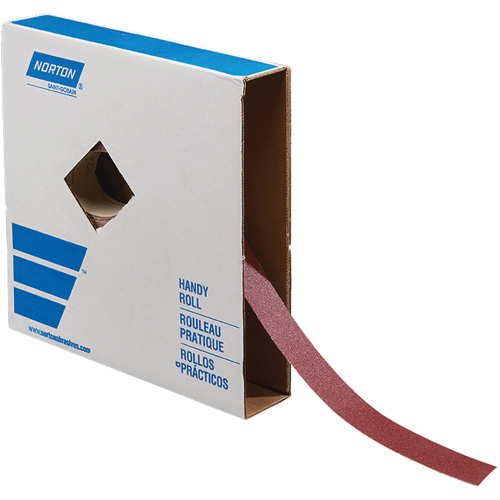 Metal Sanding Roll, Aluminum Oxide, 1-1/2" W x 150' L, 120 Grit Cam Industrial