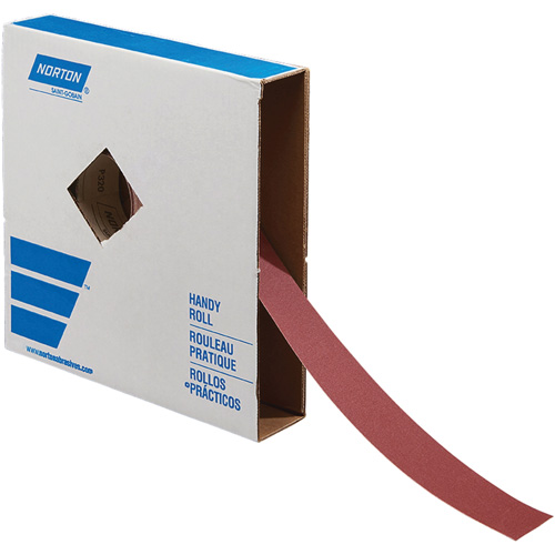 Metal Sanding Roll, Aluminum Oxide, 2" W x 150' L, 60 Grit Cam Industrial