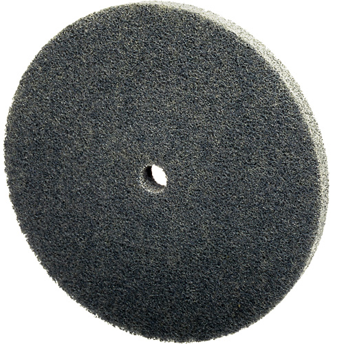 Scotch-Brite EXL Unitized Wheel, 3" x 1/4", 1/4" Arbor, Fine Grit, Silicon Carbide Cam Industrial