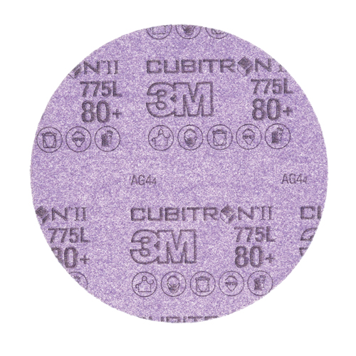 Cubitron II Stikit Film Disc Roll, 6" Dia., 80+ Grit, Ceramic Cam Industrial