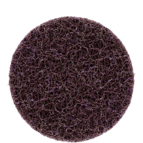 Disque de brossage et de finition Roloc Scotch-Brite, 3" dia., Grain Moyen, Carbure de silicium Cam Industrial