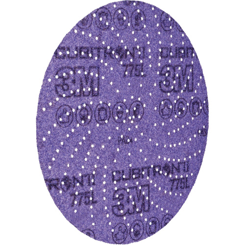 Disque abrasif 775L Cubitron II Hookit, dia 5", Grain 80+, C&eacute;ramique, Poids F Cam Industrial