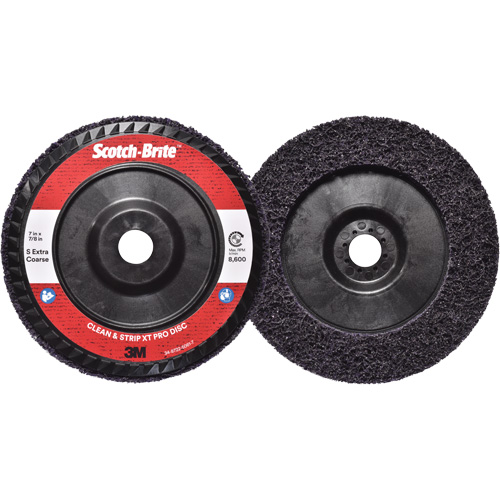 Disque  Clean and Strip  XT Pro Scotch-Brite, 7" dia., Grain Extra grossier, Carbure de silicium Cam Industrial
