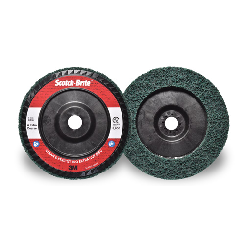 Scotch-Brite Clean & Strip XT Pro Extra Cut Disc, 7" Dia., Extra Coarse Grit, Aluminum Oxide Cam Industrial