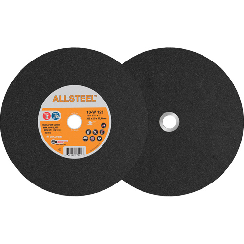 AllSteel Chopsaw Wheel, 12" x 7/64", 1" Arbor, Type 1, Aluminum Oxide, 5100 RPM Cam Industrial