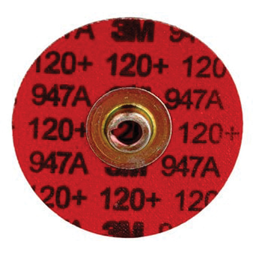 Disque &agrave; bordure durable Cubitron II Roloc, 3" dia., Grain 120+, C&eacute;ramique Cam Industrial