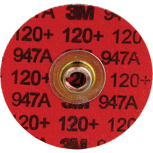 Cubitron II Roloc Durable Edge Disc, 2" Dia., 120+ Grit, Ceramic Cam Industrial