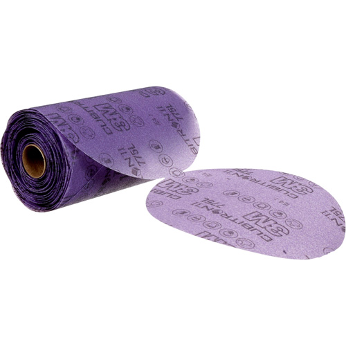 Cubitron II Stikit Clean Sanding Film Disc, 5" Dia., 120+ Grit, Ceramic Cam Industrial