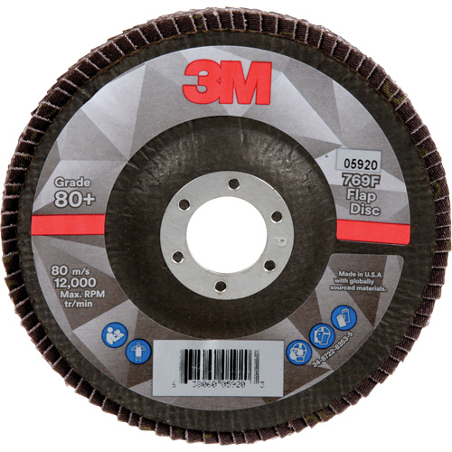 769F Flap Disc, 5" x 7/8", Type 29, 80+ Grit, Ceramic Cam Industrial