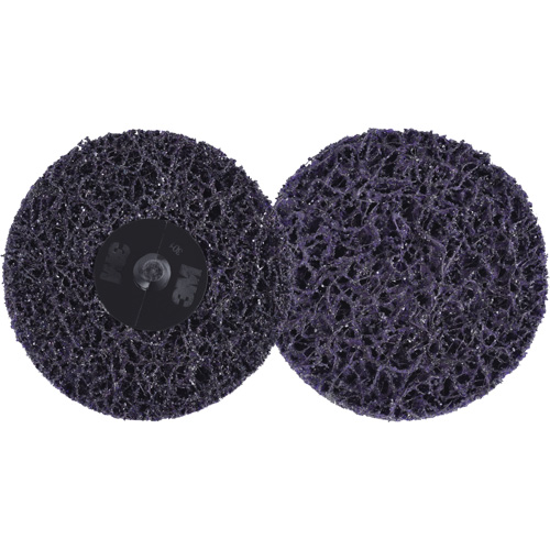 Scotch-Brite Roloc Clean and Strip XT Pro Disc, 3" Dia., Extra Coarse Grit, Silicon Carbide Cam Industrial