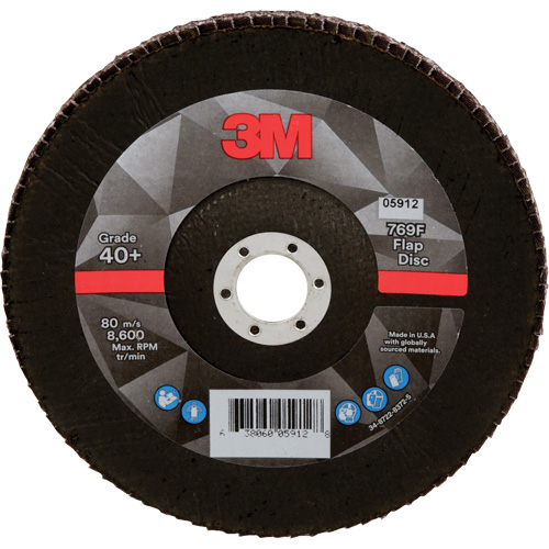 769F Quick Change Flap Disc, 7" x 7/8", Type 29, 80+ Grit, Aluminum Oxide/Ceramic Cam Industrial