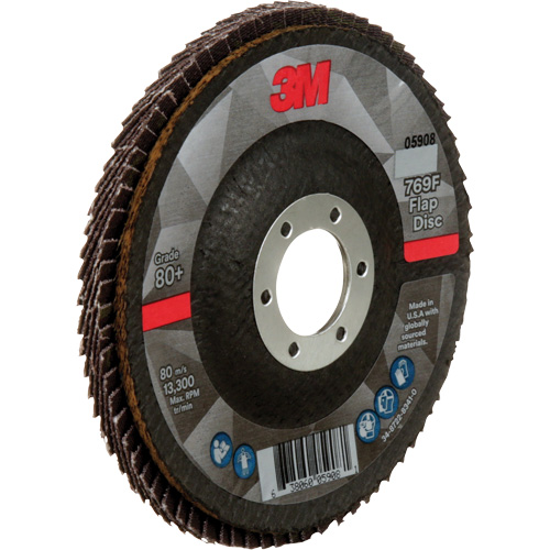 769F Quick Change Flap Disc, 4-1/2" x 7/8", Type 29, 80+ Grit, Ceramic Cam Industrial