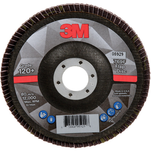 769F Quick Change Flap Disc, 5" x 7/8", Type 29, 120+ Grit, Ceramic Cam Industrial