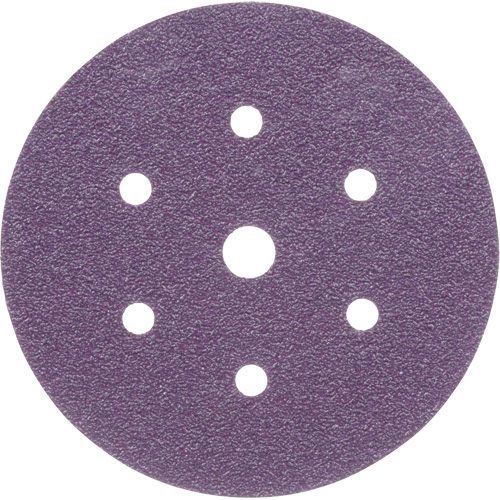 Cubitron II Hookit Clean Sanding Abrasive Disc, 6" Dia., 40+ Grit, Ceramic, C-Weight Cam Industrial