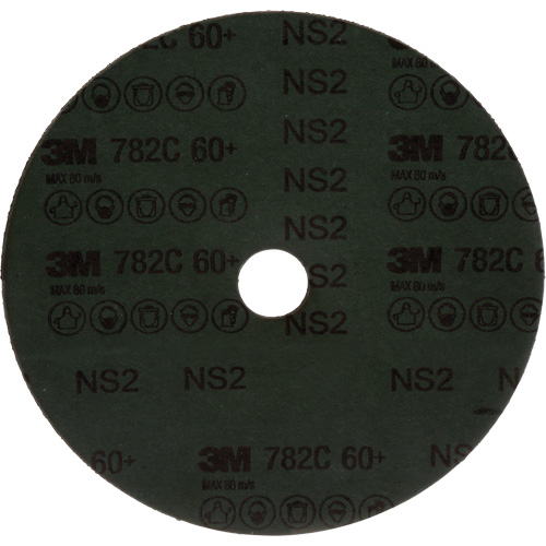 Disque en fibre 782C, C&eacute;ramique, 60+, 7" Dia x 7/8" Arbre Cam Industrial
