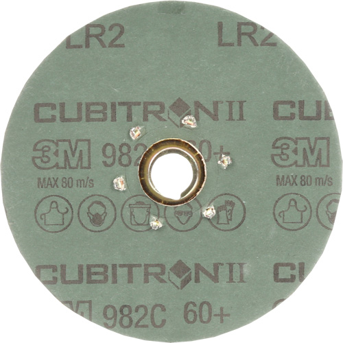 Disque en fibre 982C Cubitron II, C&eacute;ramique, 60+, 4-1/2" Dia Cam Industrial