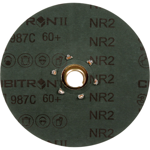 Disque en fibre 987C Cubitron II, C&eacute;ramique, 60+, 5" Dia Cam Industrial