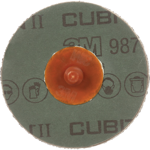 Disque en fibre 987C Cubitron II Roloc, 2" dia., Grain 80+, C&eacute;ramique Cam Industrial