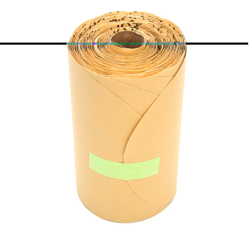 Stikit Gold Paper 216U Disc Roll, Aluminum Oxide, 6" W x 87' L, P400 Grit Cam Industrial