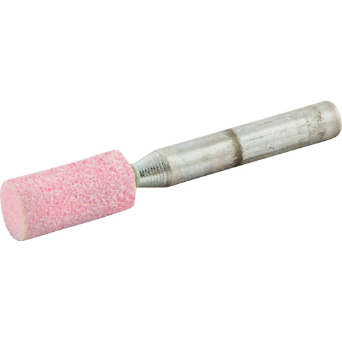 Vitrified Bond Mounted Point, W177, Aluminum Oxide, 3/8" Dia., 3/4" L, 80 Grit Cam Industrial