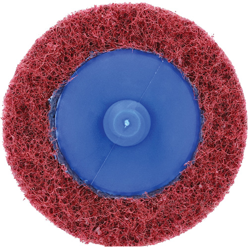 Disque de pr&eacute;paration de surface non tiss&eacute; &agrave; rechange rapide Bear-Tex Vortex, 2" dia., Grain Moyen, Oxyde d'aluminium Cam Industrial