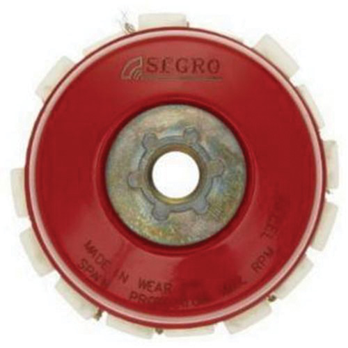 Brosse-boisseau en fil m&eacute;tallique serti avec grille de protection Cam Industrial