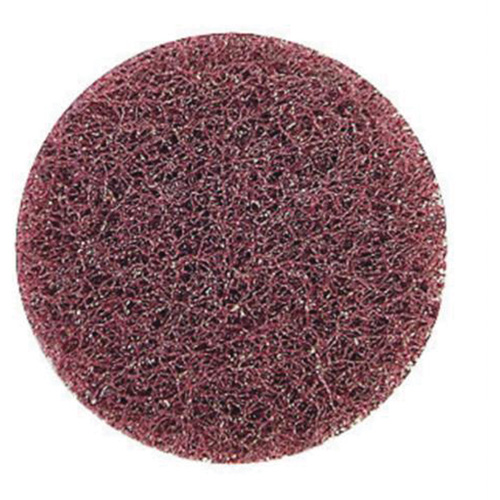 Disque de polissage non tiss&eacute; &agrave; remplacement rapide tr&egrave;s r&eacute;sistant Bear-Tex, 2" dia., Grain Moyen, Oxyde d'aluminium Cam Industrial