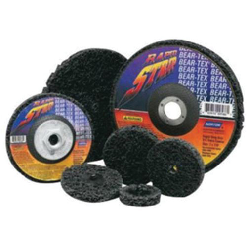 Bear-Tex&reg; Rapid Strip Non-Woven Quick-Change Disc, 2" Dia., Extra Coarse Grit, Silicon Carbide Cam Industrial