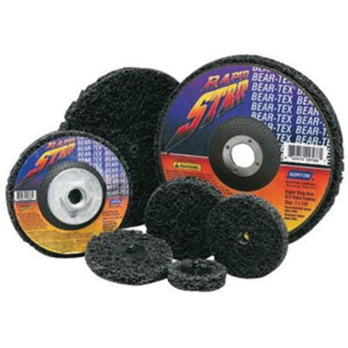 Bear-Tex&reg; Rapid Strip Non-Woven Depressed Center Disc, 4-1/2" Dia., Extra Coarse Grit, Silicon Carbide Cam Industrial