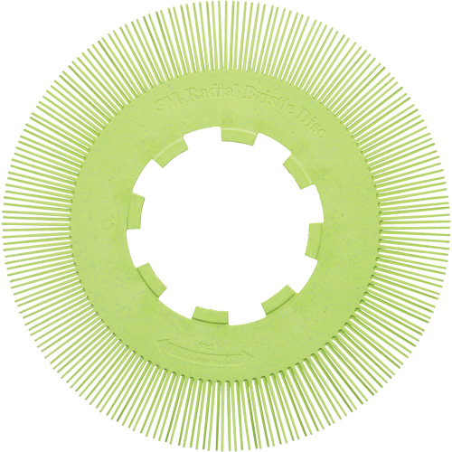 Scotch-Brite Type S Precision Radial Bristle Brush PN-RB without Adapter, Ceramic, 50+ Grit, 8" Dia. Cam Industrial