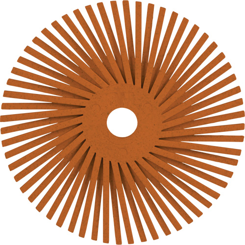 Scotch-Brite Type A Precision Radial Bristle Brush PN-RB, Ceramic, 80+ Grit, 3" Dia. Cam Industrial