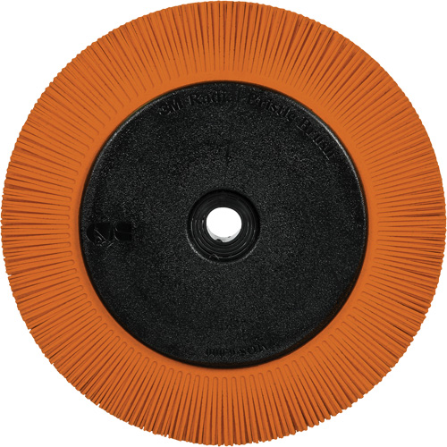 Scotch-Brite Type S Precision Radial Bristle Brush PN-RB with Flange, Ceramic, 80+ Grit, 8" Dia. Cam Industrial