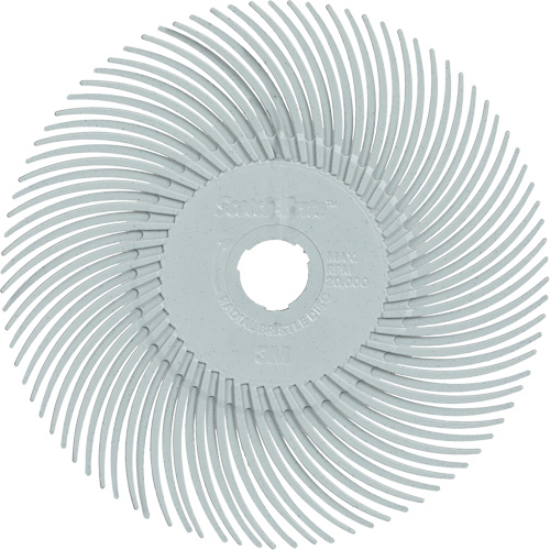 Scotch-Brite Type C Precision Radial Bristle Brush PN-RB, Ceramic, 120+ Grit, 3" Dia. Cam Industrial