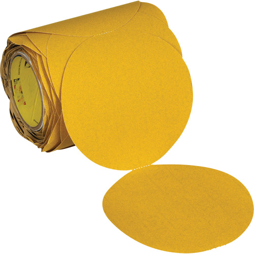 Stikit Gold Abrasive Disc Roll 09312, 6" Dia., 120 Grit, Aluminum Oxide Cam Industrial