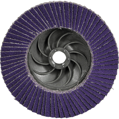 Disque &agrave; lamelles conique 1169F Cubitron 3 &agrave; changement rapide, 5" x 5/8"-11, Type T29, Grain 40+, C&eacute;ramique Cam Industrial