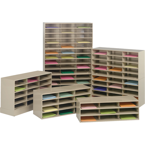 Organisateurs de donn&eacute;es, Stationnaire, 9 fentes, Acier, 33-3/4" la x 11-5/8" p x 10-3/4" h Cam Industrial