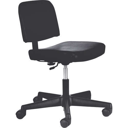 Steno Chairs, Vinyl, Black, 250 lbs. Capacity Cam Industrial