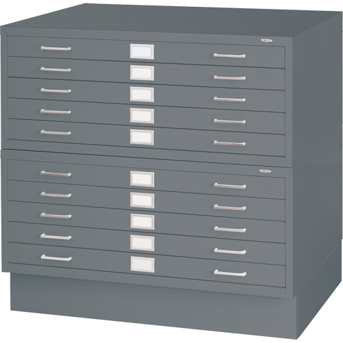 Steel Plan Files, 5 Drawers, 40-3/8" W x 29-3/8" D x 16-1/2" H Cam Industrial