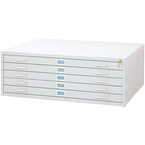 Steel Plan Files-5 Drawer, 5 Drawers, 53-3/8" W x 41-3/8" D x 16-1/2" H Cam Industrial