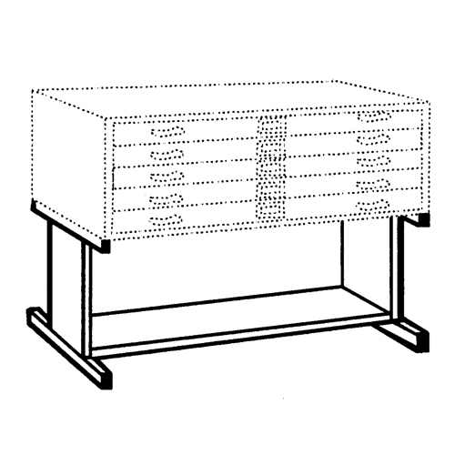 High Base for Steel Plan File Cabinet Cam Industrial