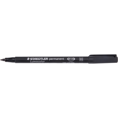 Lumocolor&reg; Permanent Marker, Medium, Black Cam Industrial
