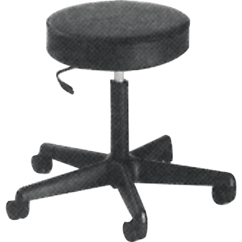 900 Series Task Stool, Mobile, Adjustable, 23" - 33", Vinyl Seat, Black Cam Industrial