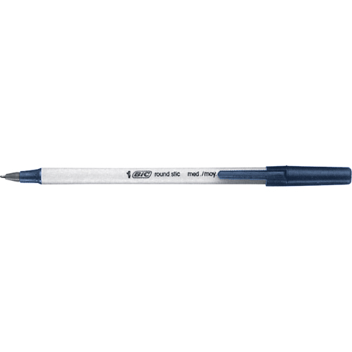 Stylo &agrave; bille Bic Round Stic, Bleu, 0,8 mm Cam Industrial