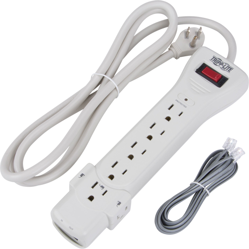 Protect-It Surge Suppressors, 7 Outlets, 1080 J, 1800 W, 6' Cord Cam Industrial