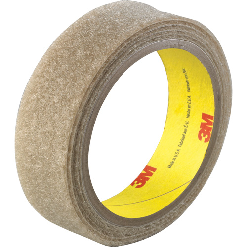 Flame-Resistant Fastener, Loop, 50 yds x 1", Adhesive, Beige Cam Industrial