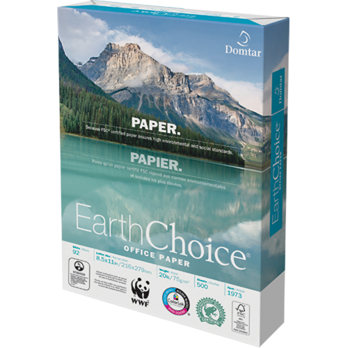Papier pour le bureau EarthChoice, FSC, 8-1/2" x 11", 20 lb, Blanc Cam Industrial