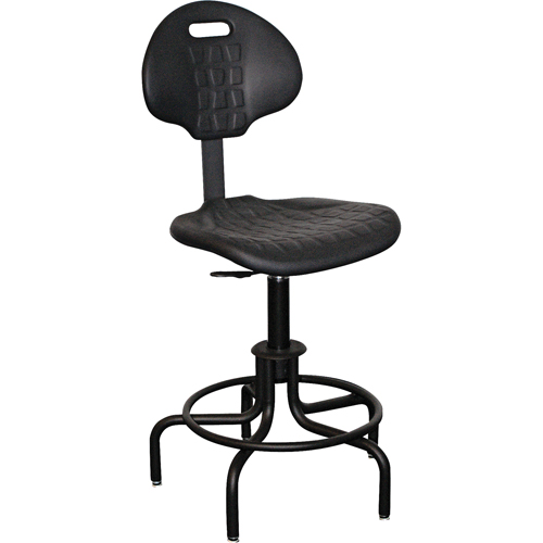6000 Series Stool with Back, Stationary, Adjustable Height, 250 lbs. Capacity Cam Industrial