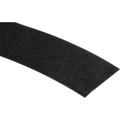 Bande d'attaches, Boucle, 50 vg x 2", Cousu, Noir Cam Industrial