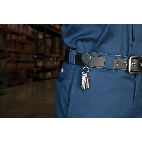 Retractable Mini-Bak&reg; Key Rings, Plastic, 36" Cable, Belt Clip Attachment Cam Industrial